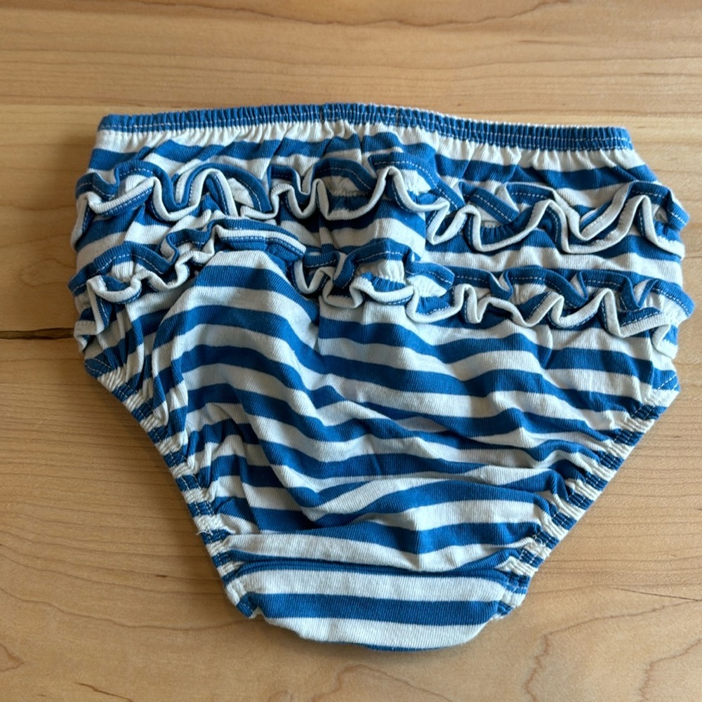 Mini Boden Blue and Pink Ice Cream Print Dress & Matching Ruffle Bloomers 12-18 - Picture 6 of 6